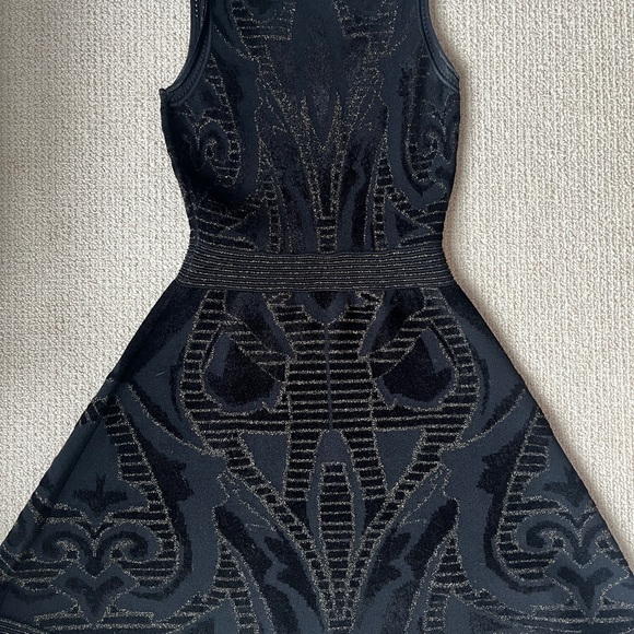 Sandro Black Textured Sleeveless Dress - Picture 5 of 10